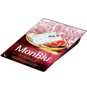 Сыр сливочный MonBlu с благородной голубой плесенью 60% БЗМЖ, 100 г