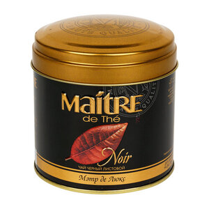 Чай черный Maitre de The Де Люкс листовой, 100 г