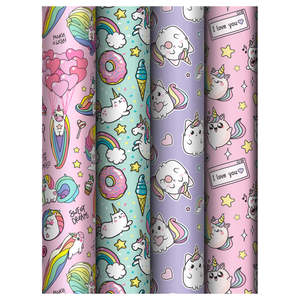 Бумага упаковочная Meshu Unicorn глянцевая 70 x 100 см