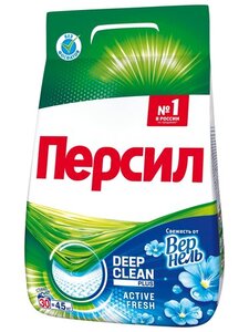Стиральный порошок «Персил» Свежесть от Vernel для белого белья,  4,5 кг (30 стирок)