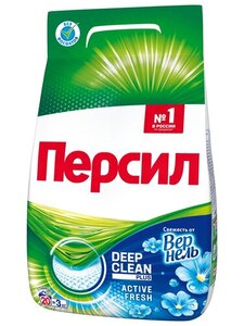 Стиральный порошок «Персил» Свежесть от Vernel для белого белья, 3 кг (20 стирок)