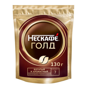 Кофе растворимый «Нескафé» GOLD с добавлением молотого, 130 г