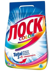 Стиральный порошок «Лоск» Color для цветного белья, 4,05 кг (27 стирок)