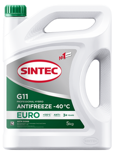 Антифриз sintec antifreeze euro зеленый 5кг