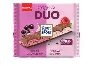 Шоколад Ritter Sport Duo молочный ягодный