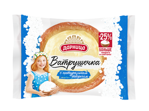 Ватрушка с натуральным творогом ТМ Аладушкин