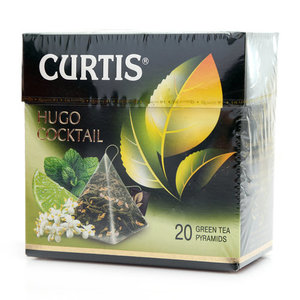 Чай зелёный Hugo Coctail  в пирамидках ТМ Curtis