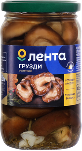 Грузди Лента солёные