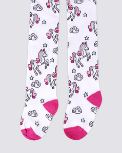 Колготки детские Inwin единороги на белом