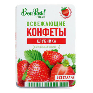 Конфеты освежающие клубника ТМ Bon Pastil Energy (Бон Пастил Энерджи)