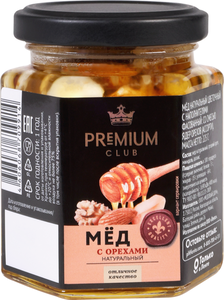 Мед Premium Club с орехами