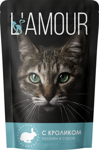 Корм для кошек L’Amour Кролик в соусе