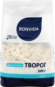 Творог Bonvida обезжиренный