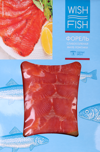 Форель слабосоленая Wish Fish филе-ломтики