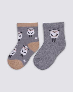 Носки детские Little Times Овечка махровые, 2 пары