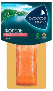Форель подкопченная Русское море филе-кусок