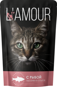 Корм для кошек L’Amour Рыба в соусе