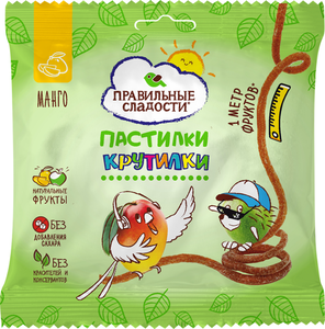 Пастилки Правильные Сладости Крутилки Манго
