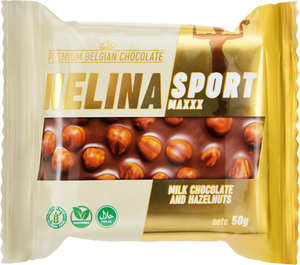 Шоколад молочный Nelina Sport с цельным фундуком