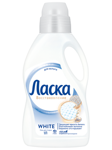 Гель для стирки белого белья «Ласка» Восстановление, 1 л (16 стирок)