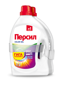 Гель для стирки «Персил» Color для цветного белья, 2х2,6 л (80 стирок)