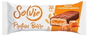 Батончик протеиновый Solvie со вкусом арахиса и соленой карамели без сахара