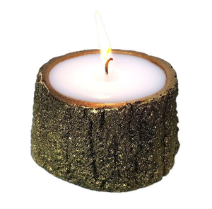 Подсвечник Kukina Raffinata Пенек со свечой, 5 x 8 см