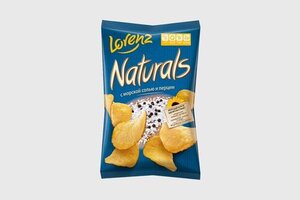 Чипсы картофельные Naturals с морской солью и перцем, 100 г