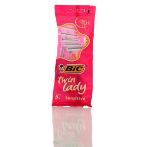 Одноразовая 2 лезвийная бритва Бик Твин Леди ТМ BIC (Бик), 5 шт