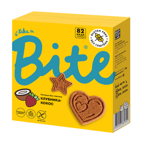 Печенье Take a Bite Клубника-кокос