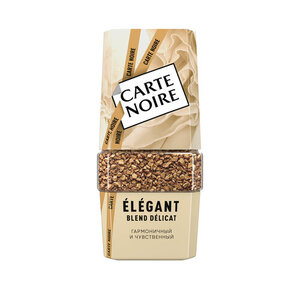 Кофе растворимый Carte Noire Élégant сублимированный с добавлением молотого