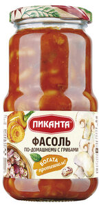 Фасоль по-домашнему Пиканта с грибами