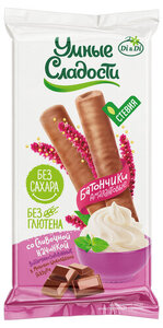 Батончики амарантовые со сливочной начинкой в молочно-шоколадной глазури ТМ Умные сладости