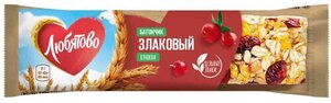 Батончик злаковый Любятово Клюква