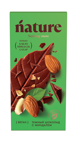 Шоколад N Nature темный с миндалем веган