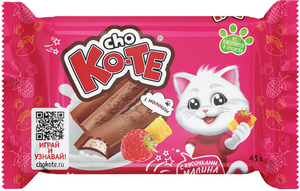Плитка Cho Ko-Te Шоколад молочный малина-манго
