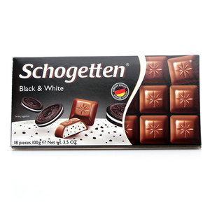 Шоколад с печеньем черно-белая начинка ТМ Schogetten (Шегеттен)