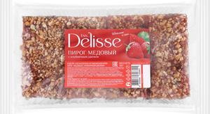 Пирог медовый Delisse с клубничным джемом