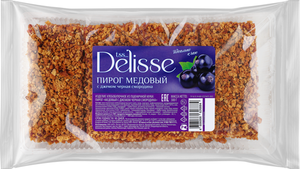 Пирог медовый Delisse с джемом из черной смородин