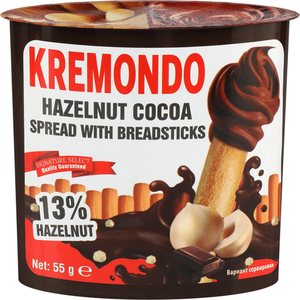 Паста ореховая Kremondo и хлебные палочки