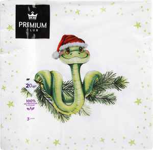 Салфетки Premium Club символ года, 20 штук