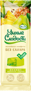 Конфеты желейные Умные Сладости ананас-зеленая груша