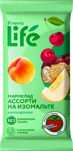 Мармелад Лента Life ассорти в кокосовой стружке