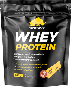 Коктейль протеиновый Primekraft Whey со вкусом молочный шоколад