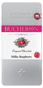 Шоколад молочный с кусочками малины ТМ Bucheron (Бачнор)