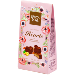 Конфеты Baron Delicadore в молочном шоколаде с арахисом и соленой карамелью