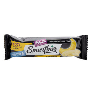 Батончик с высоким содержанием белка банан в темной глазури ТМ Smartbar (Смартбар)