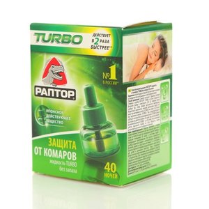 Жидкость от комаров Раптор Тurbo 40 ночей