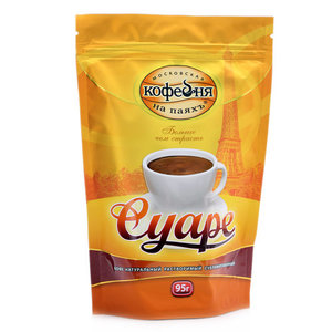 Кофе натуральный растворимый сублимированный Суаре ТМ Московская кофейня на паяхъ