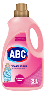 Гель для стирки ABC для деликатных тканей, 3 л (50 стирок)